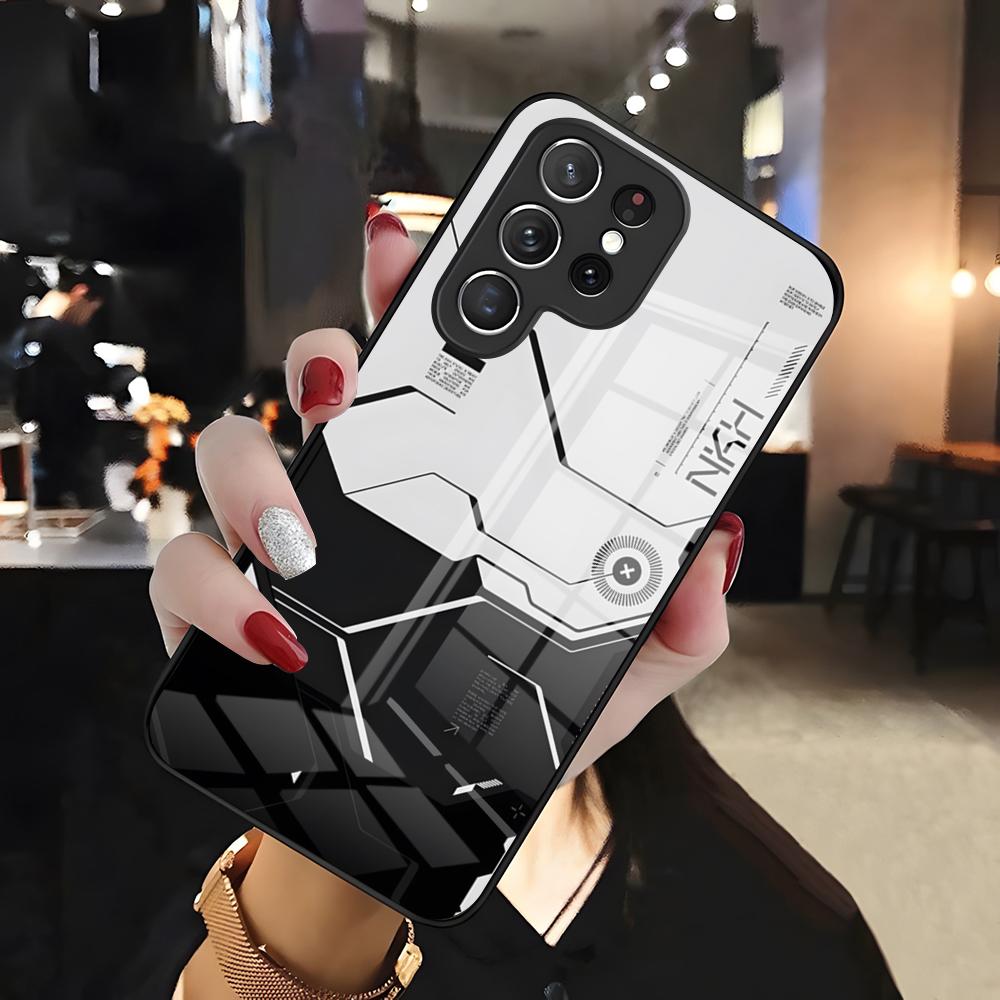Printstream Patten Phone Case For Samsung S26 S25 Edge Ultra 24 23 22 21 Ultra Plus Fe A55 56 15 4G 5G Glass Cover