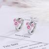 925 Sterling Silver Hot Snake AAA Zircon Stud Earrings for Women Exquisite Student Girlfriend Jewelry Accessories Wedding Party