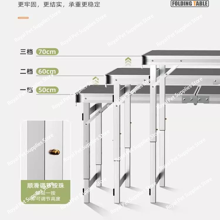 Outdoor Portable Folding Table And Chairs Set for Camping Picnic Work Stall Lightweight Travel Table with Stool