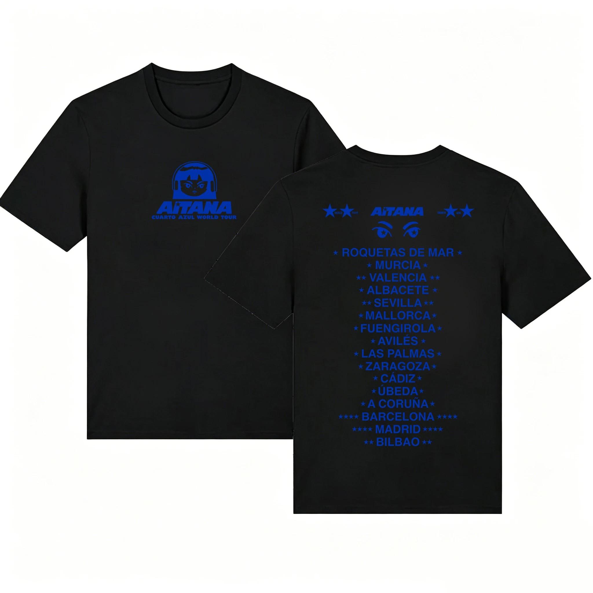 

2026 Summer Fashion Trendy Tee Aitana Merch Cuarto Azul Tour 2026 T-Shirt Men Woman Harajuku Short Sleeve Tops for Fans Gift XXXL