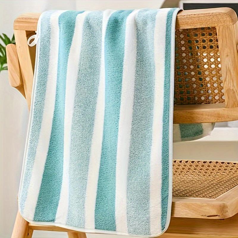 4pcs Striped Pattern Towels, Soft Hand Towel, Bath Towel, Quick Drying Absorbent Towels For Bathroom, Bathroom Supplies