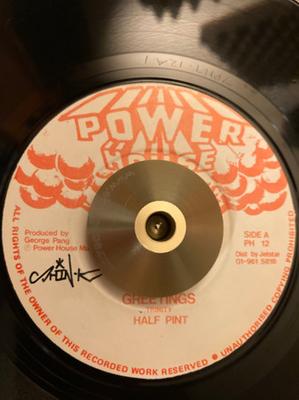 7inch Record HALF PINT  Greetings PH12 Power House UK Reggae Ska  Dub Used