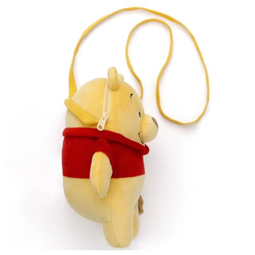 Bolsa de pelúcia Mocchi-Mocchi- de personagem Disney - Brinquedo de pelúcia do Ursinho Pooh, com aproximadamente 22 cm de altura.