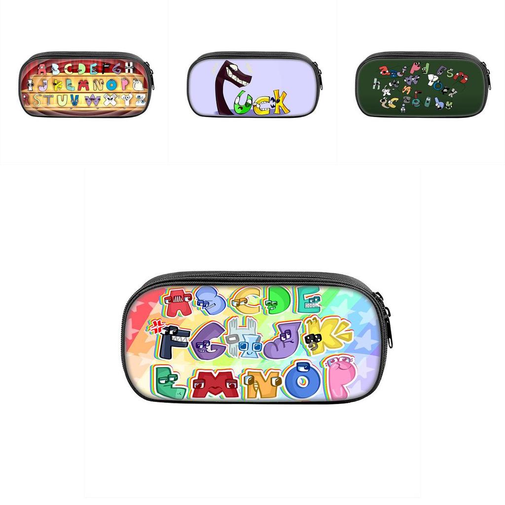 Alphabet Lore Federmäppchen mit Reißverschluss für Kinder und Jugendliche Schulorganisation