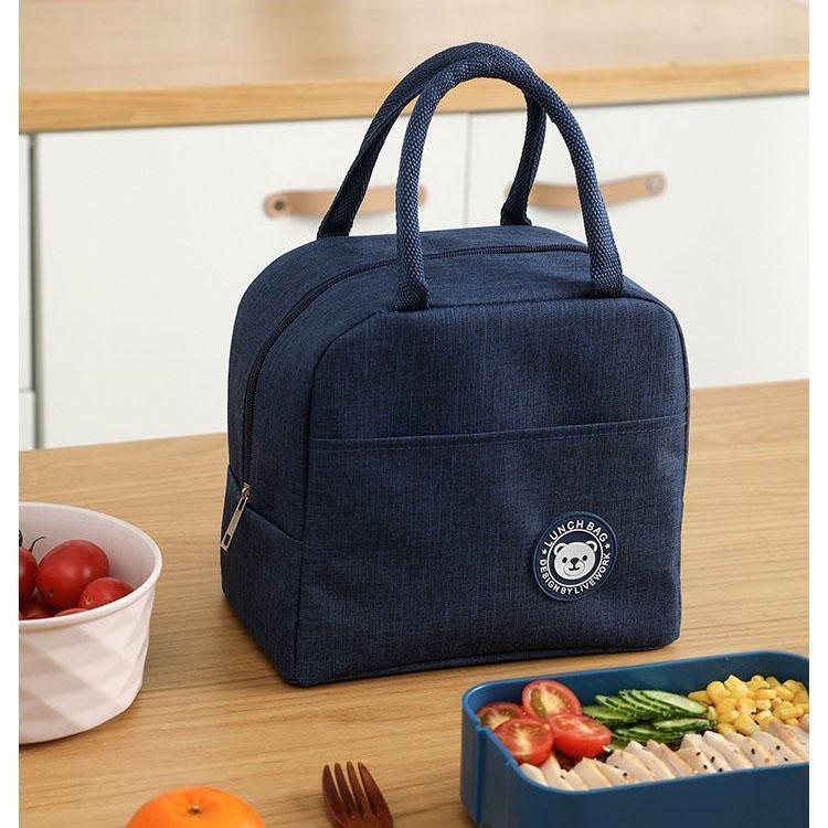 Insulated Large Capacity Handbag for Students To Bring Food, Waterproof and Oil Resistant for Office Workers To Go Out with Thick Aluminum Foil