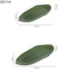 Green Leaf Ceramic Plate Japanese Restaurant Molecular Cuisine Sushi Plate Creative Dim Sum Dessert Plate Kitchen Tableware