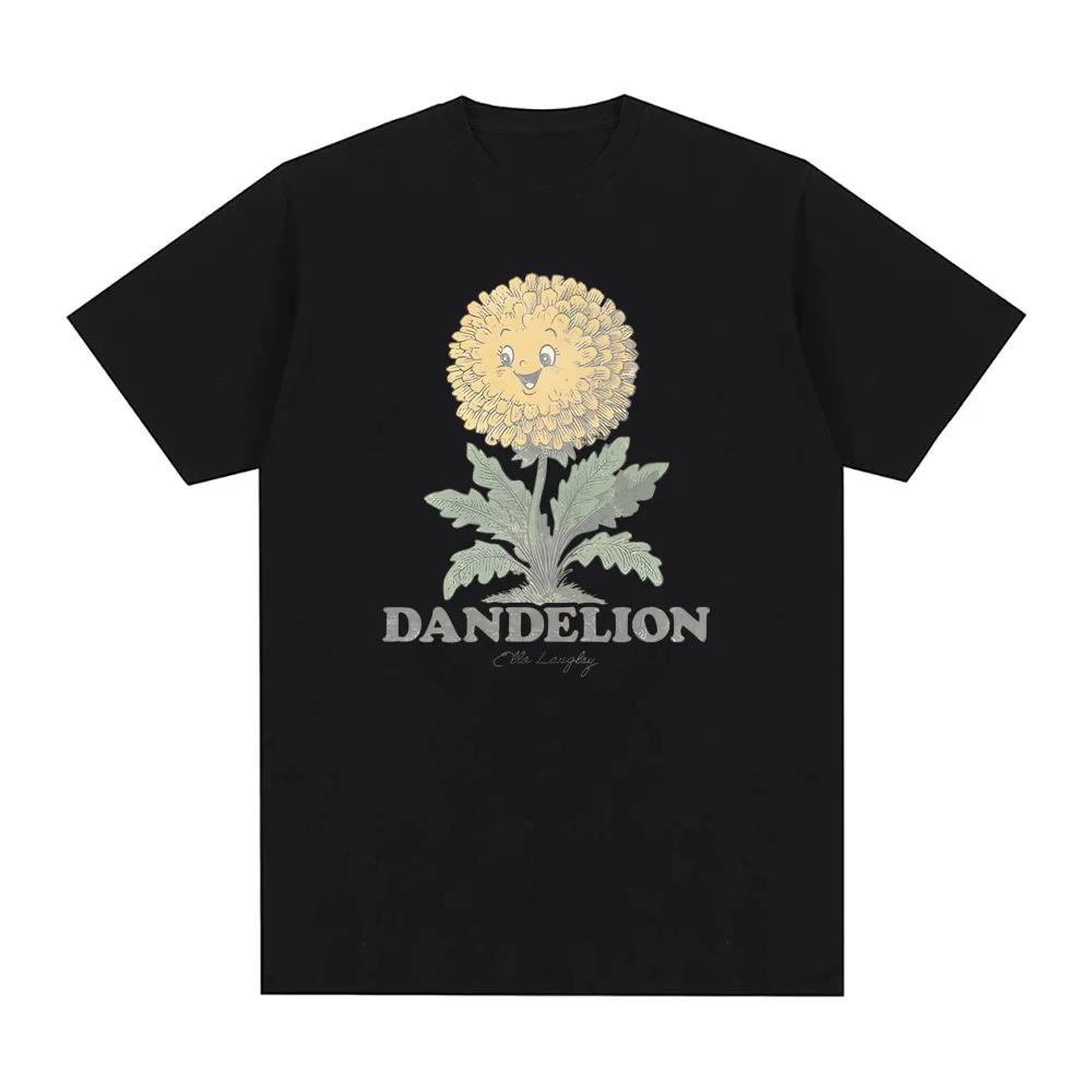 

Groovy Dandelion TEE Ella Langley Vintage Cotton Tee-shirt Unisex Round Neck High Quality Comfortable Tops S