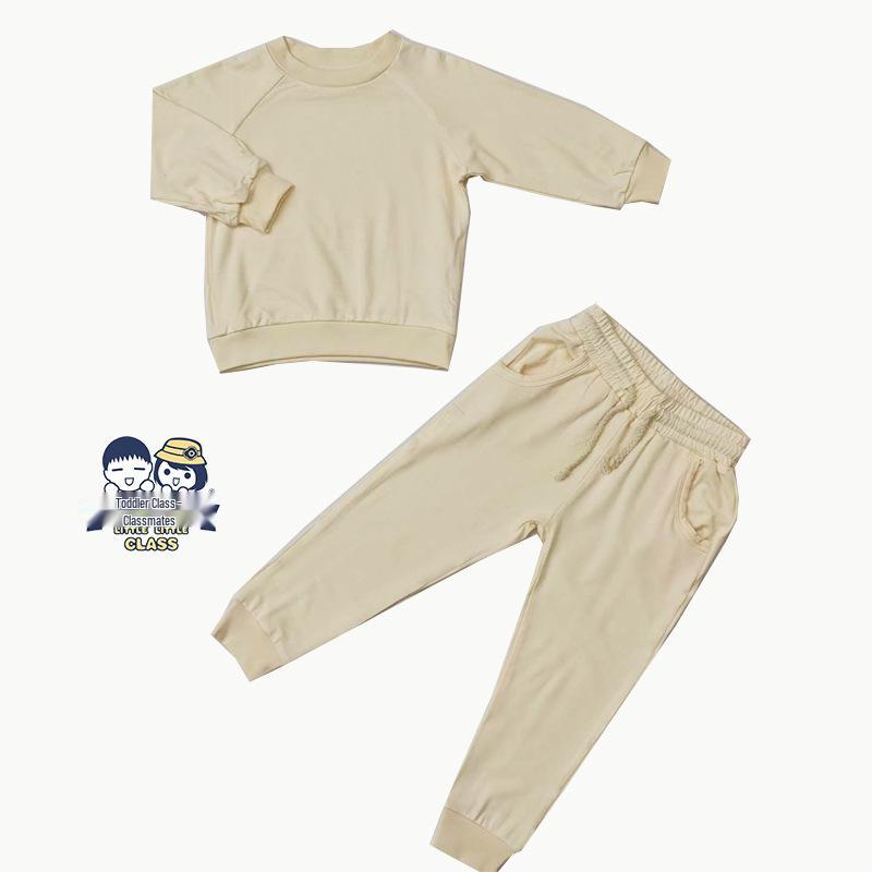 

Baby & Toddler Crew Neck Pullover Knit Set - Long Sleeve Two-Piece 18-24 Months бежевий