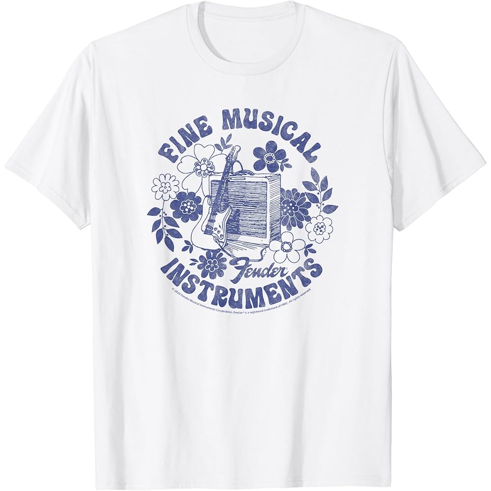 Fender Fine Musical Instruments Hippie Vibes Instruments Tee