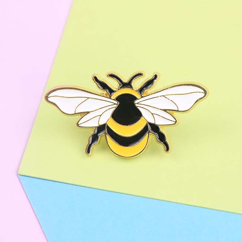 Charming Bee Brooch Pin - Cute Insect Design, Perfect for Everyday & Party Wear, All-Season Fashion Accessory