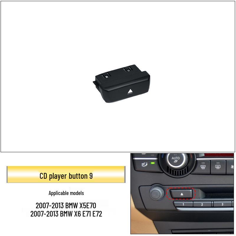 Buton audio compatibil pentru BMW X5/X6 E70/E71 Reglare volum player CD