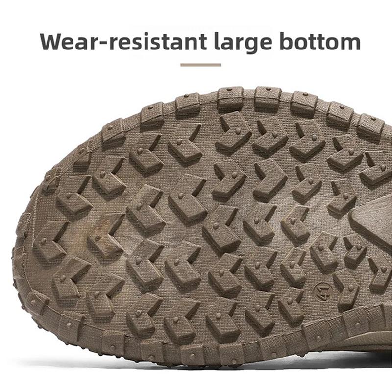 Oulylan Wear-resistant Labor Shoes Outdoor Breathable Anti Odor Work Boots Men Lightweight Non Slip Casual Sneakers 39 To 44