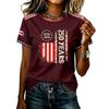 Unisex Lässiges Kurzarm Grafik-T-Shirt mit 250 Jahre Aufdruck Rundhalsausschnitt Bequeme lockere Passform für den Alltag