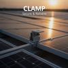 1 Peça Suporte para Painel Solar Fotovoltaico PV Grampo para Telhado de Telha Metálica com Costura Elevada Grampo para Costura de Chapa Montagem