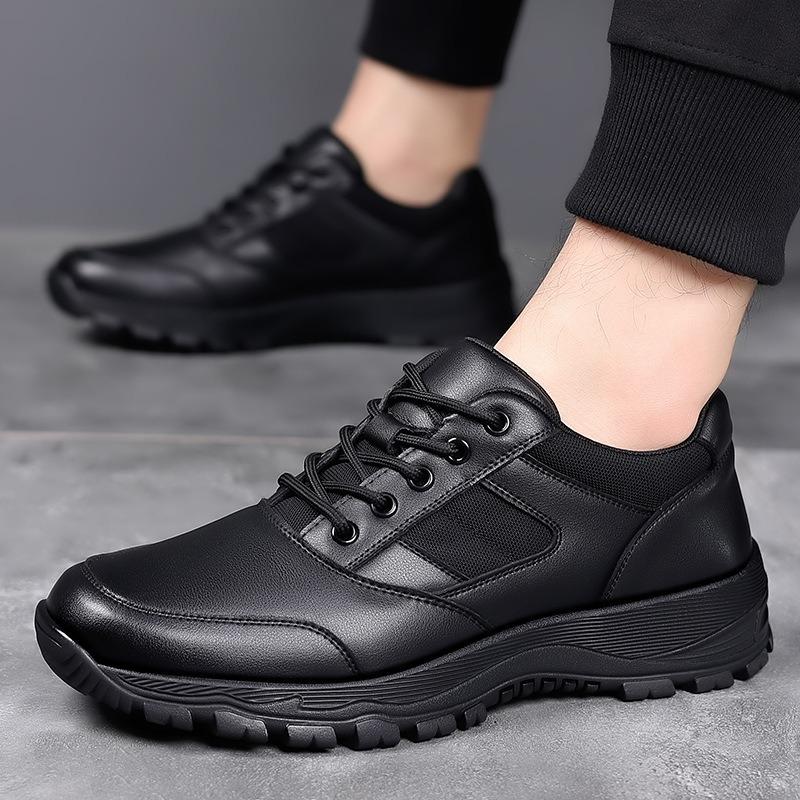 Mode Neue Plateau Kuhleder Freizeit-Sneakers für Herren Designer Herbst Winter Baumwolle Schwarz Outdoor Herren Sportschuhe Zapatos Hombre