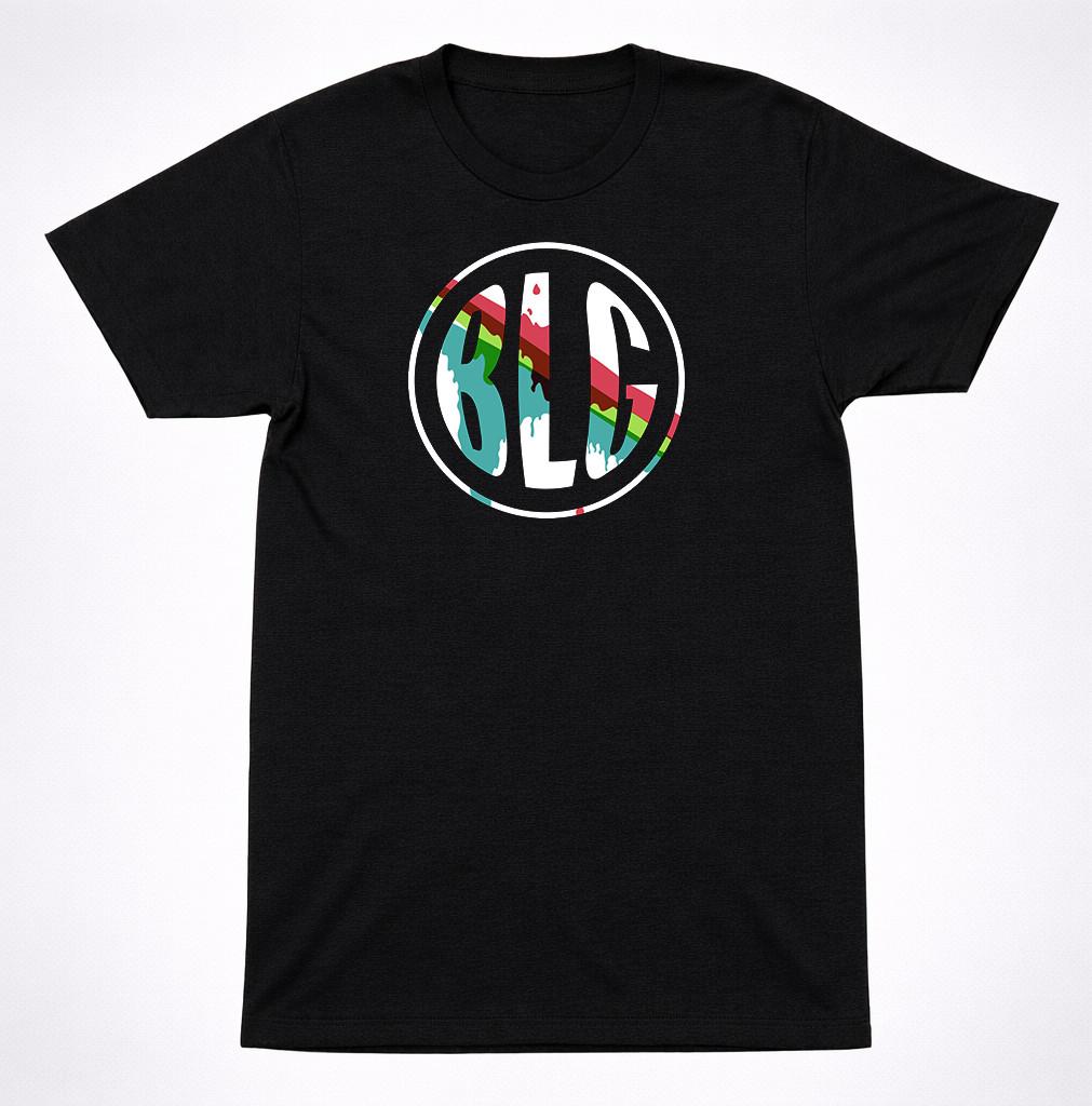 Boys Like Girls Color Circle Logo T Shirt Pop Rock Band Tee Black Graphic Shirt S разноцветный