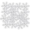 1 Pack Snowflakes Decoration NonWoven Fabric Christmas Decor Snow Sequins Silver 6cm