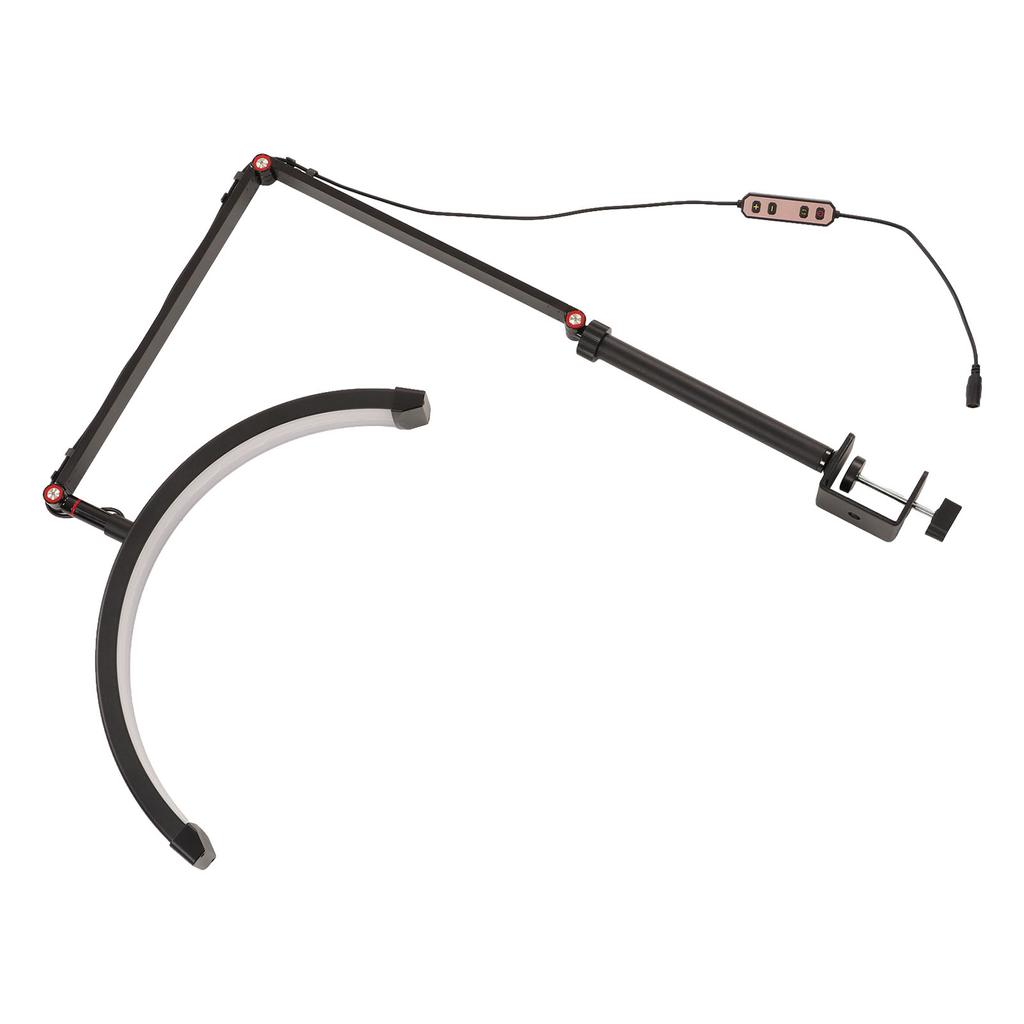 Halbmond-Fülllicht, 360-Grad-Drehung, Helligkeit, Farbtemperatur einstellbar, LED-Fülllampe 110?240V