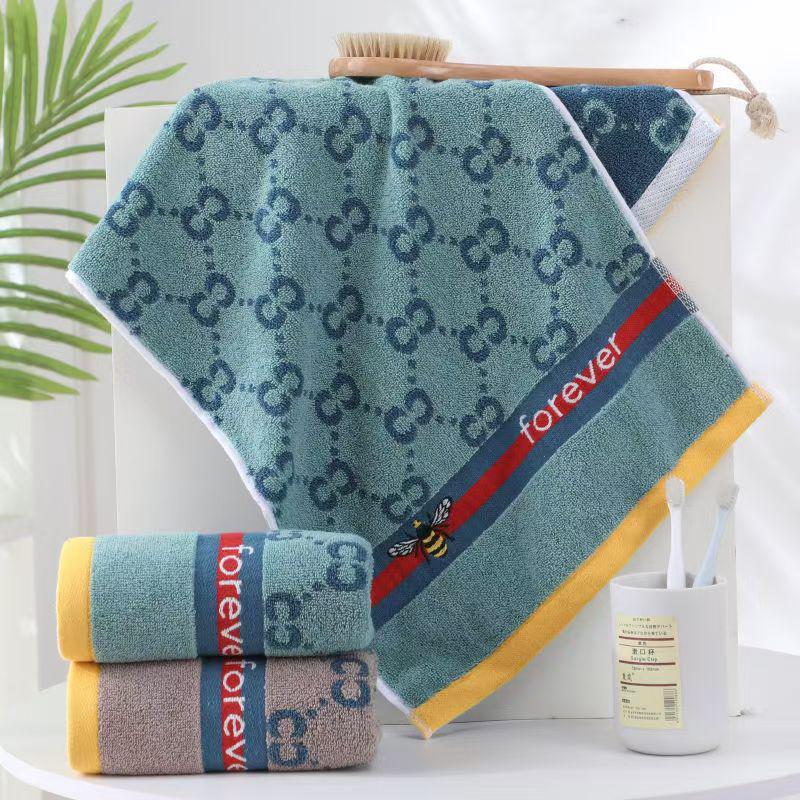 Soft, Thick Pure Cotton Bath and Face Towels - Absorbent for Men and Women