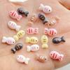 50Pcs Cute Cartoon Mini Colorful Little Fish Series Nail Art Resin Designer Charms DIY Craft For Nail 3D Decorations Jewelry