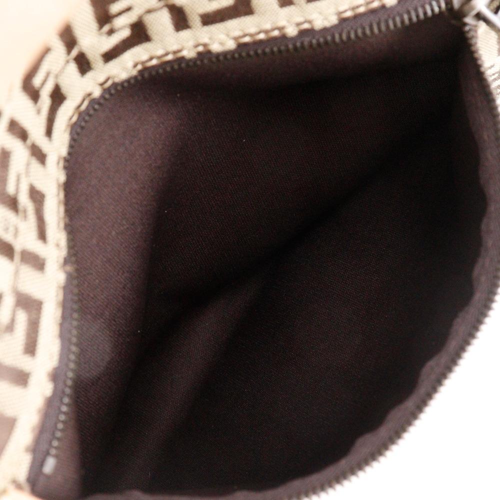 FENDI Zucchino Tote Bag 8BH022 Brown canvas Women Used