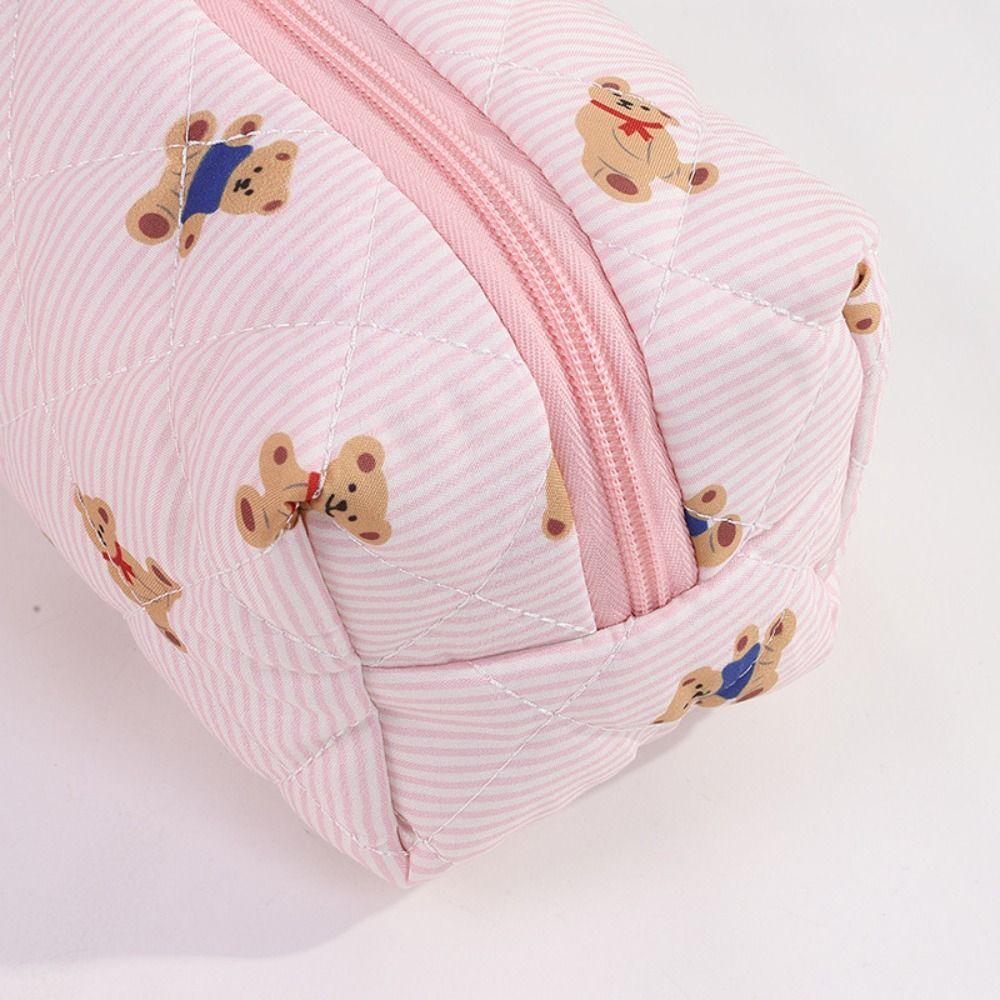 Portable Pen Bag Large Capacity Stationery Bag Cartoon Pencil Case  Students