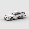 Popular Green Light Bus Building Blocks Shark Assembly Toys Simulated Sports Car Decoration Ornaments Collection Gifts