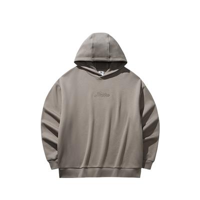 Anta Hooded Fleece Pullover Long Sleeve Knitted Casual Sweatshirt Unisex Sweatshirt Cool-Gray-Green 972618705N-9