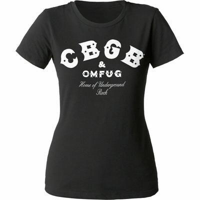 26 CBGB Logo Damen T-Shirt Lizenziert Rock N Roll Punk Musikband Tee Damen Schwarz Unisex T-Shirt