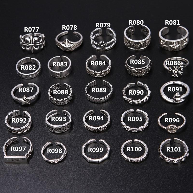 Vintage Silver Big East Gate Cross Ring Female Croix Punk Trend Men'S And Women'S Open Index Finger Ring