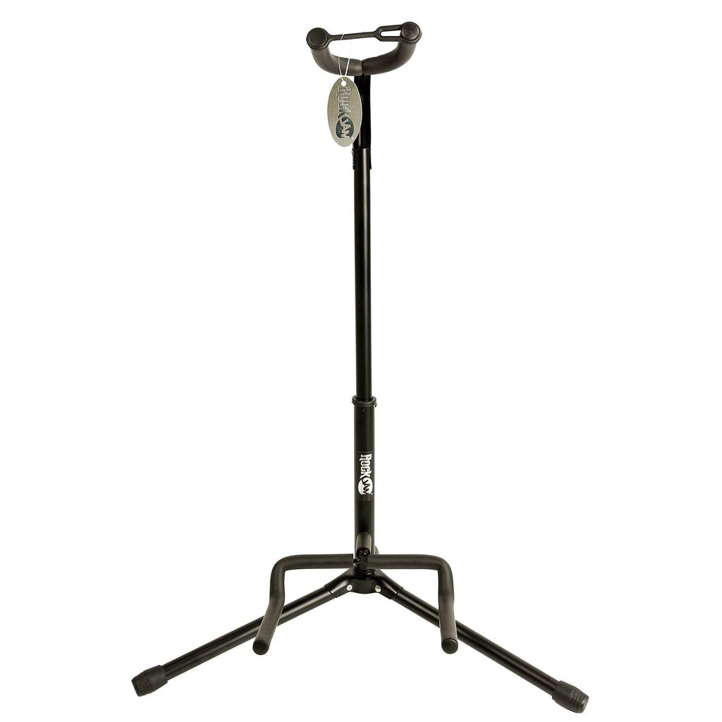 RockJam GS-001 Adjustable Vertical Tripod Guitar Stand for Acoustic and Electric Guitars