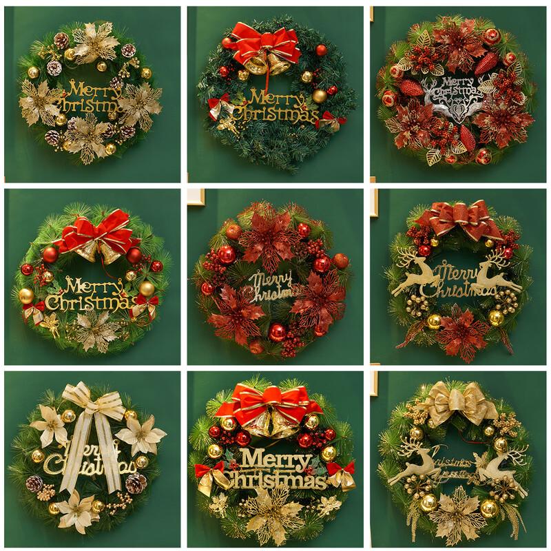Christmas Wreath Door Hanging Decoration Set