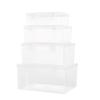 Rectangle Pp Transparent Plastic Box, Stationery Packaging Box, Electronic Components, Hardware Tools, Parts Box, Toy Storage Box