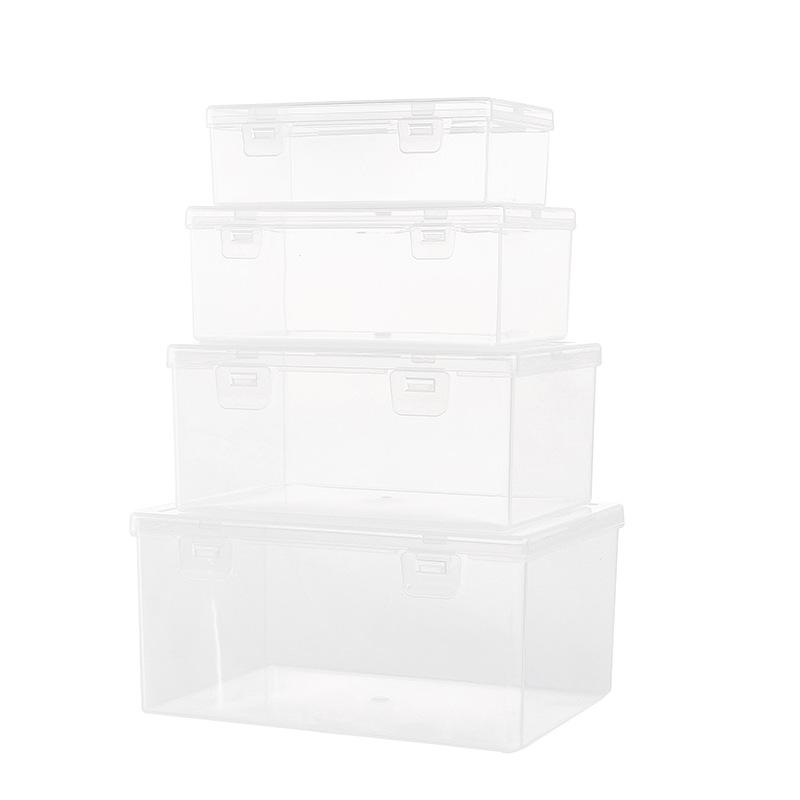 Rectangle Pp Transparent Plastic Box, Stationery Packaging Box, Electronic Components, Hardware Tools, Parts Box, Toy Storage Box