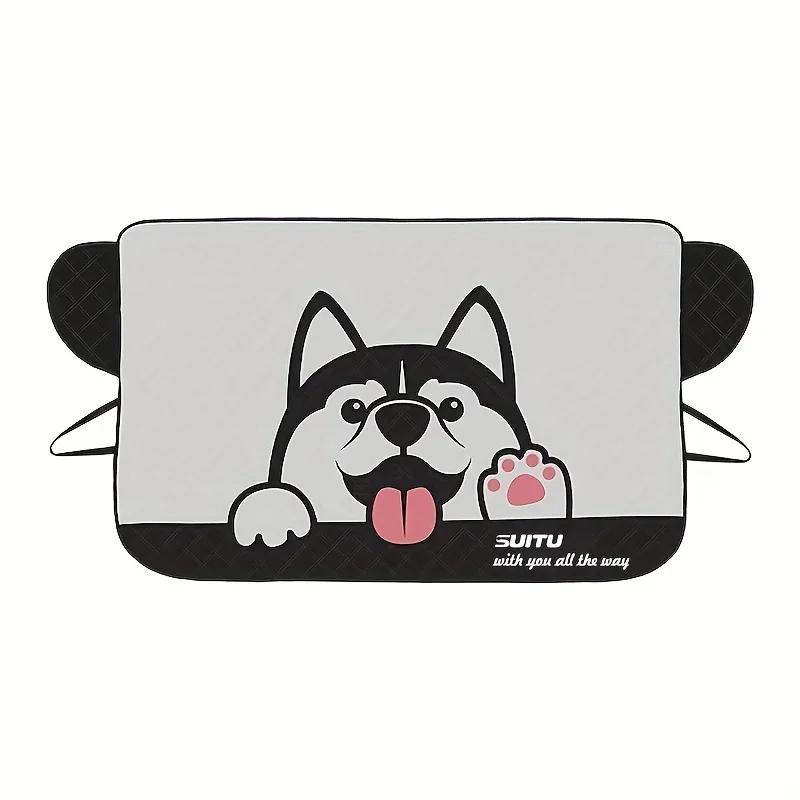 

Summer Shade, Winter Shield. Universal Foldable Sunshade with Cute Design - Thermal Insulation Year-Round.