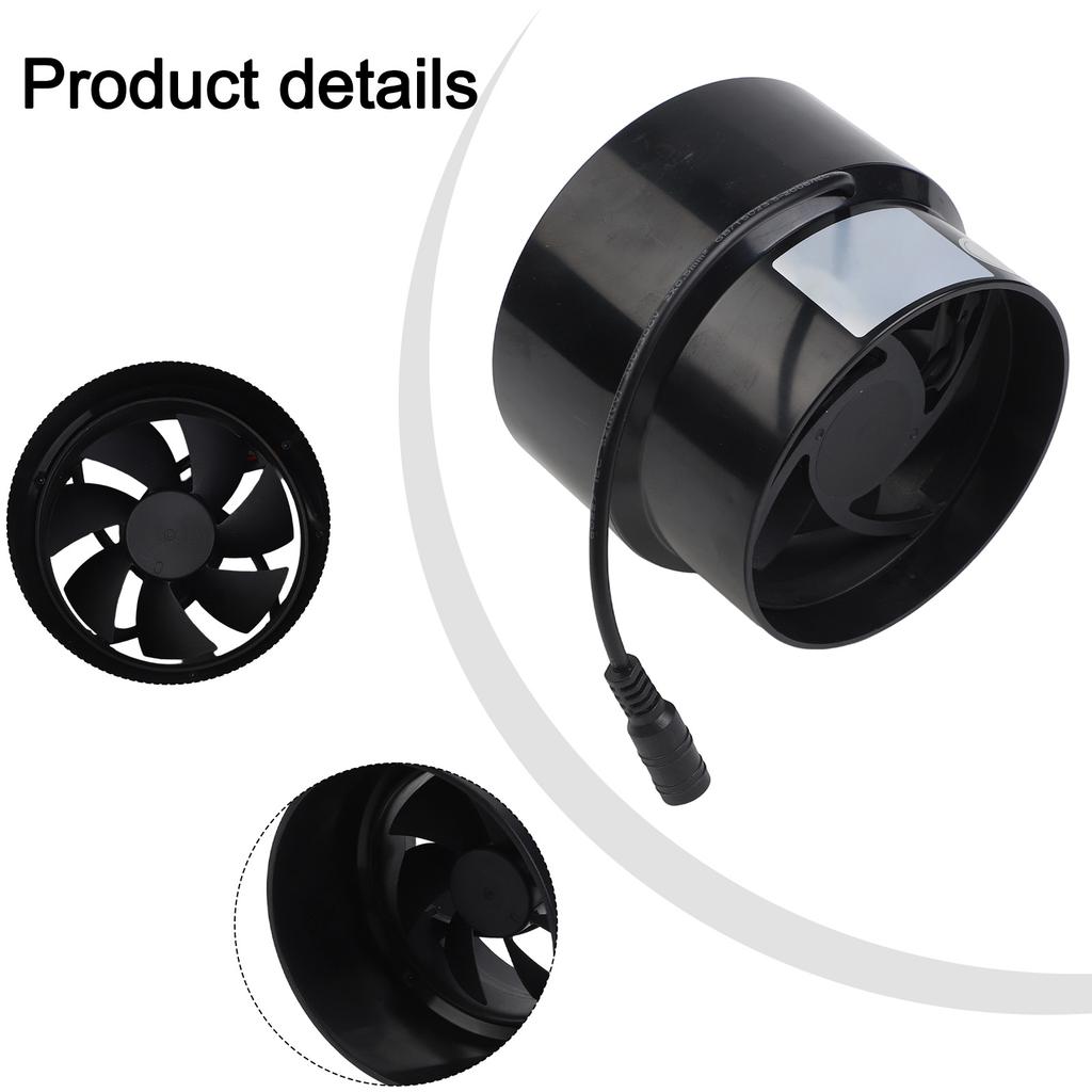 Powerful Duct Fan 12V 5W Ventilation Exhaust Fan 100mm-110mm For Bedroom Bathroom Pet Houses Duct Extractor Fan