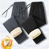Men Plush Thick Fleece Sweatpant Winter Lamb Wool Warm Sports Sweatpants New Thermal Trousers Windproof Cotton Casual Pants