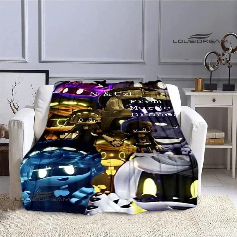 Murder-Drones Cartoon Printed blanket Flannel Warm blankets Soft and comfortable blanket bed linings cubre cama Birthday Gift