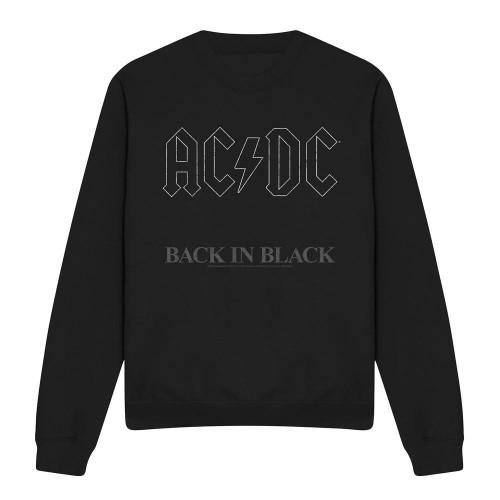 AC/DC Unisex Adult Back In Black Sweatshirt