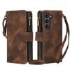 Applicable to Samsung Galaxy Z Fold 6Dreamy Texture Nine-Card Wallet Fold5Card slot flip leather case