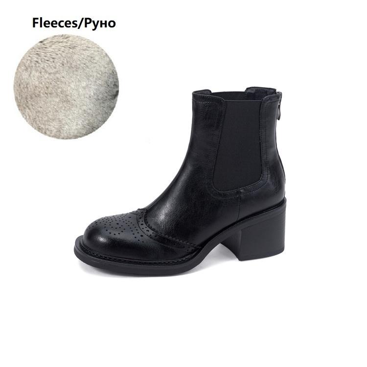 

Мода НОВЫЕ Осенние Женские Ботинки Замшевые Туфли для Женщин Круглый Носок Массивный Каблук Обувь Резьба Броги Молния Повседневная Обувь Короткие Ботинки 42