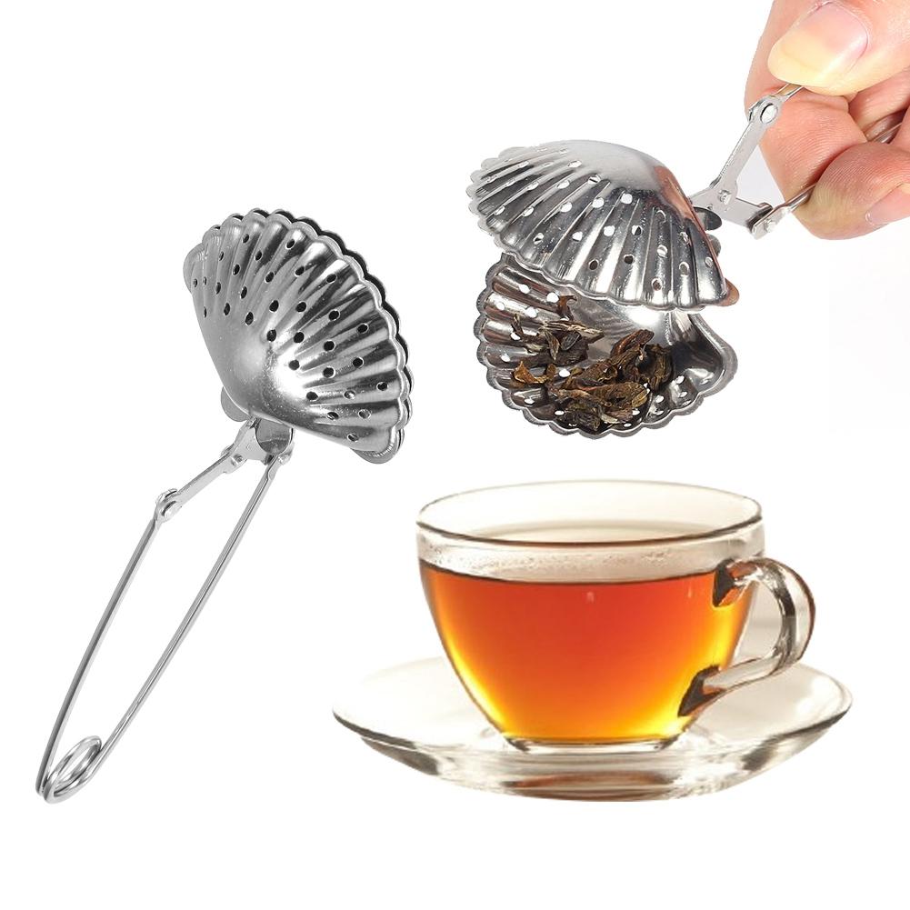 Infuseur à thé en acier inoxydable mignon, passoire à feuilles, filtre, diffuseur, herbes, épices, pince