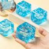 ##Soft Squishy Snowflake Ice Cubes Slow Rising Sensory Fidget Toy Ice Cubes Stress Relief Squeeze Toy Hand Exercise Calming Tool