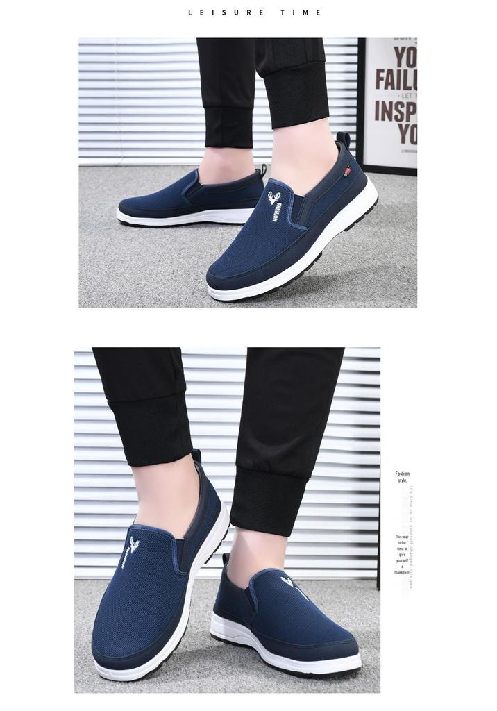 Spring & Autumn Non-Slip Breathable Lightweight Old Beijing Canvas Dad Shoes