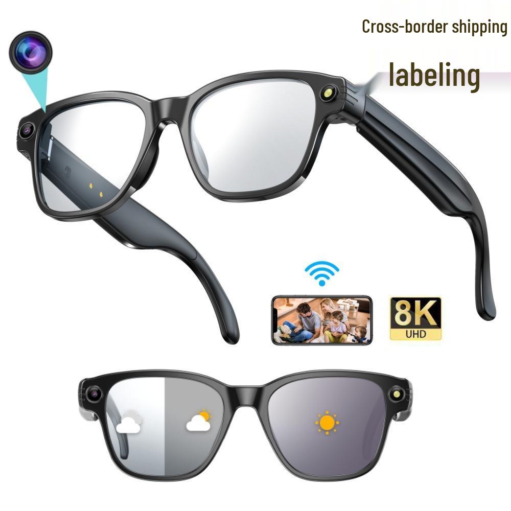 AI Translation Smart Glasses: 800W HD, Real-Time Translation, Photo Capture & Object Recognition