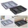 Drawer Organizer Tray 6 Compartments Holder Space Saving Storage Box Separator for Kitchen Home