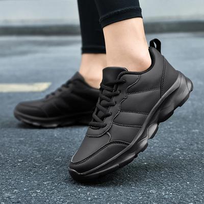 Women Casual Shoes Spring Autumn Full Black Sneakers Lady Walking Lace-Up Female Sneakers Woman Sports Shoes Running Footwear