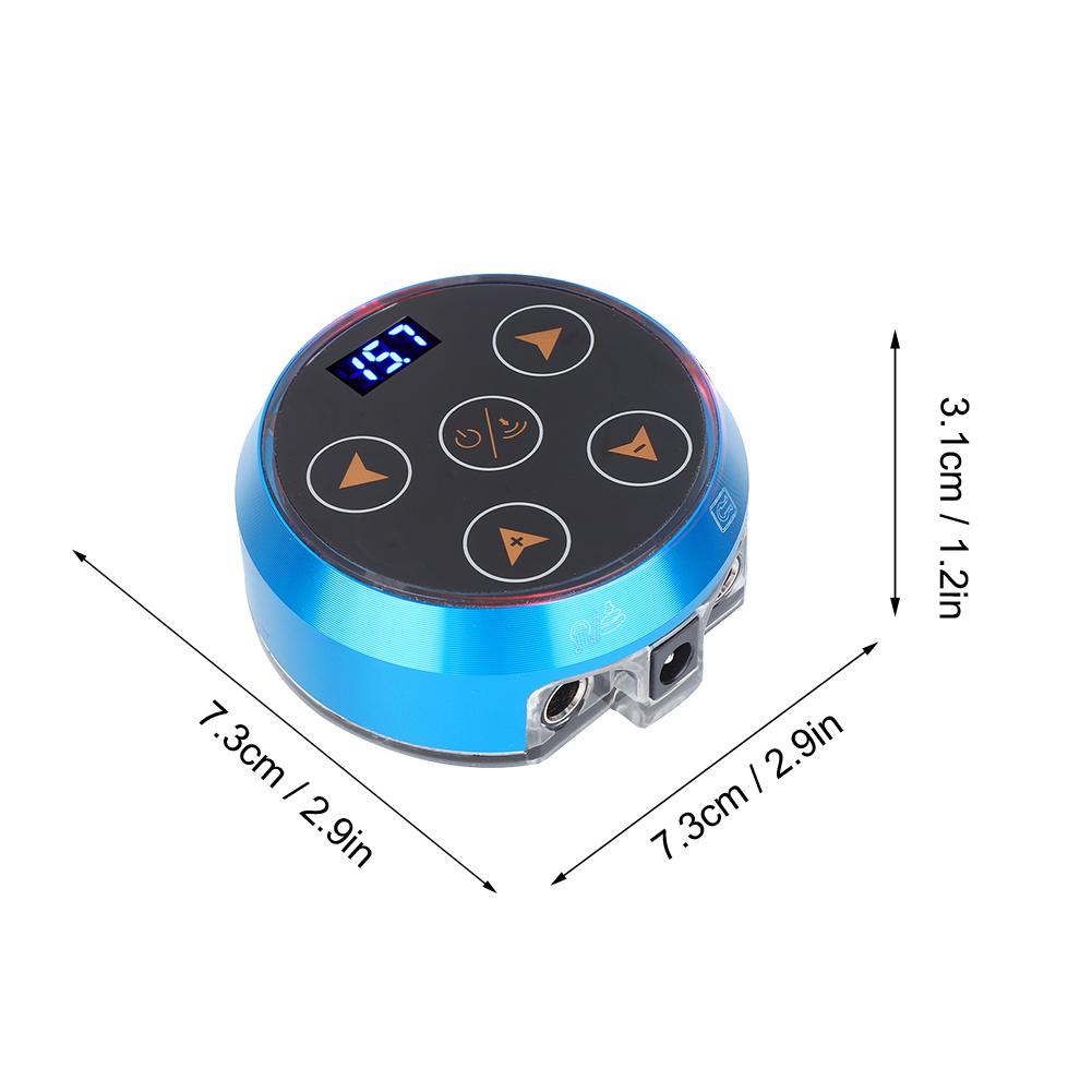 Professional Adjustable Tattoo Machine Power Supply Tattoo Power Source Blue