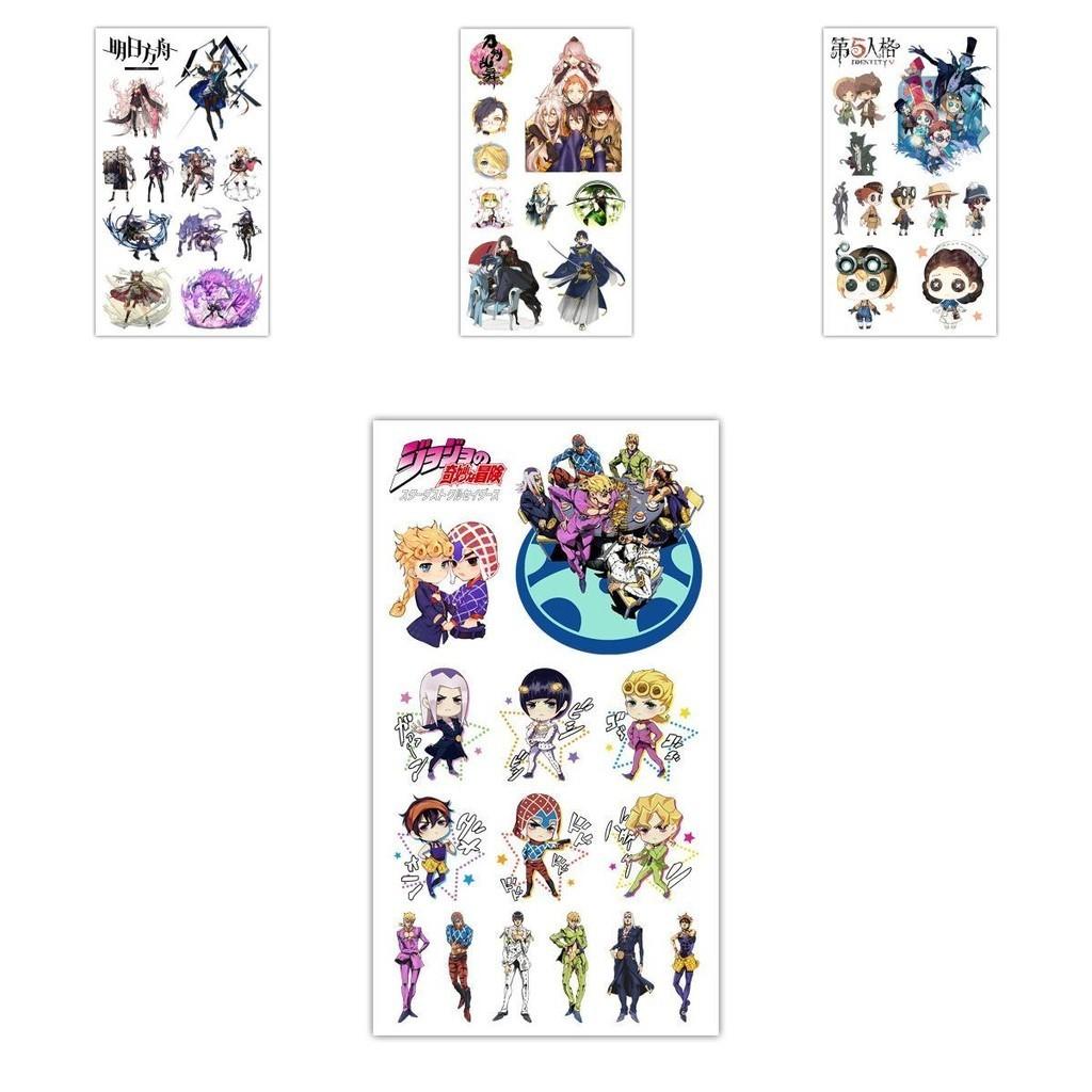 Waterproof Anime Mini Tattoo Sticker With Lovely Designs For Creative Personalization