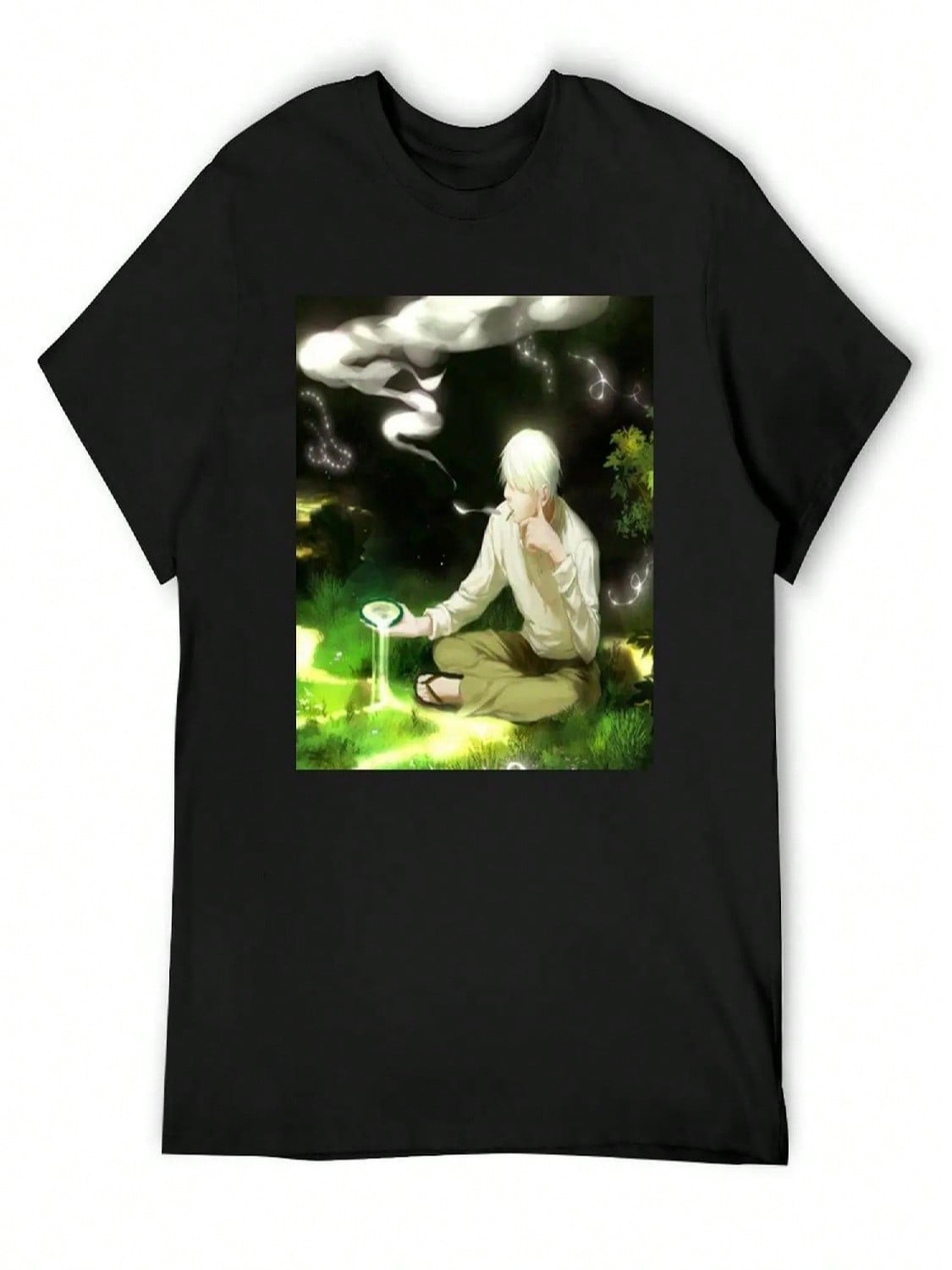 Ginko T-Shirt Man Clothes Tops Anime Shirt Summer Shirt unisex Shirts Graphic Tee S разноцветный